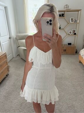 Zara eyelet dress